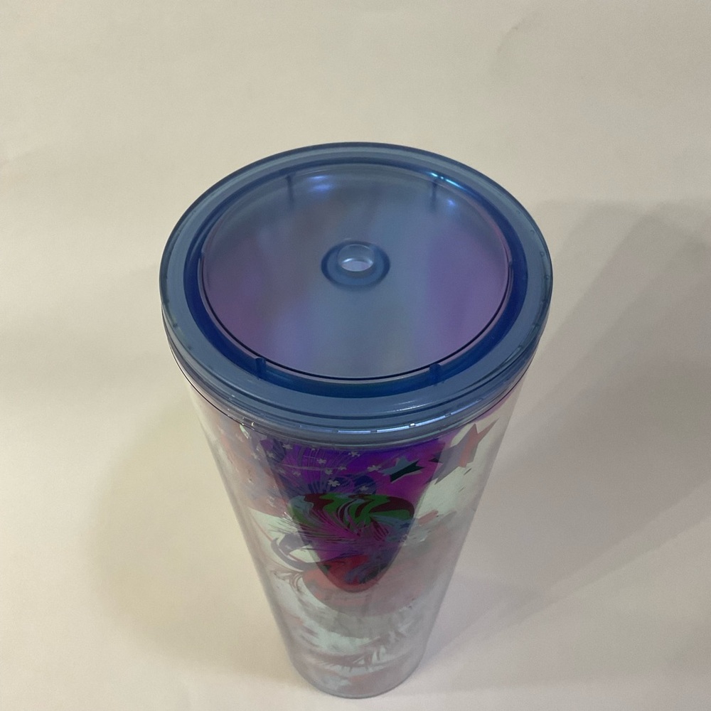 Starbucks Holiday 2023 Tumbler Roses Translucent Missing Straw & Topper - Picture 8 of 9